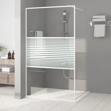 Transparente Duschwand aus weißem ESG-Glas, 115 x 195 cm von , Duschwände und Duschwände - Ref: Foro24-152153, Preis: 167,66 ...