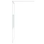 Transparente Duschwand aus weißem ESG-Glas, 115 x 195 cm von , Duschwände und Duschwände - Ref: Foro24-152153, Preis: 170,69 ...