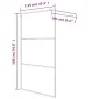 Transparente Duschwand aus weißem ESG-Glas, 115 x 195 cm von , Duschwände und Duschwände - Ref: Foro24-152153, Preis: 170,69 ...