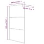 Transparente Duschwand aus weißem ESG-Glas, 115 x 195 cm von , Duschwände und Duschwände - Ref: Foro24-152153, Preis: 167,66 ...