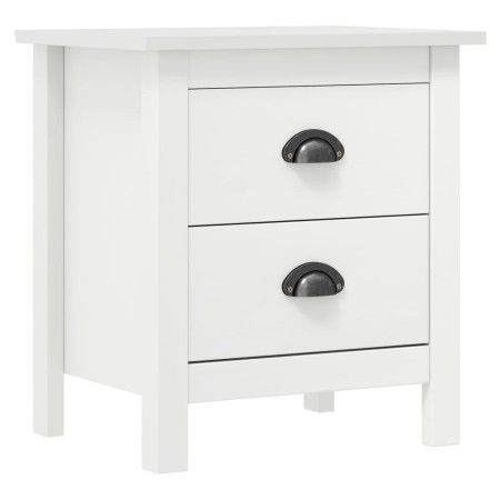 Nachttisch Hill aus massivem Kiefernholz, weiß, 46x35x49,5 cm von vidaXL, Nachttische - Ref: Foro24-288904, Preis: 51,62 €, R...