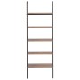 Schrägregal 5 Böden dunkelbraun schwarz 64x35x185 cm von , Bücherregale und Regale - Ref: Foro24-336386, Preis: 123,54 €, Rab...