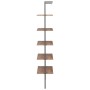 Inclined shelving 5 shelves dark brown black 64x35x185 cm by , Bookcases and shelves - Ref: Foro24-336386, Price: 123,41 €, D...