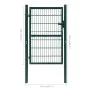 Green individual 2D fence gate 106x230 cm by vidaXL, garden gates - Ref: Foro24-141752, Price: 209,79 €, Discount: %