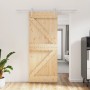 Puerta corredera con herrajes madera maciza de pino 85x210 cm von , Türen - Ref: Foro24-3203005, Preis: 188,37 €, Rabatt: %