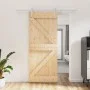 Puerta corredera con herrajes madera maciza de pino 85x210 cm de , Puertas - Ref: Foro24-3203005, Precio: 184,27 €, Descuento: %