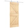 Puerta corredera con herrajes madera maciza de pino 85x210 cm von , Türen - Ref: Foro24-3203005, Preis: 188,37 €, Rabatt: %