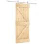 Puerta corredera con herrajes madera maciza de pino 85x210 cm de , Puertas - Ref: Foro24-3203005, Precio: 184,27 €, Descuento: %