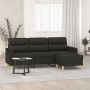 3-Sitzer-Sofa mit schwarzem Stoffhocker 180 cm von , Sofas - Ref: Foro24-3201077, Preis: 350,32 €, Rabatt: %