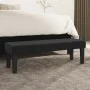 Black velvet bench 100x30x30 cm by , Banks - Ref: Foro24-346668, Price: 56,87 €, Discount: %