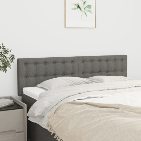 Cabeceros 2 unidades tela gris oscuro 72x5x78/88 cm de , Cabeceros y pies de cama - Ref: Foro24-346457, Precio: 67,98 €, Desc...