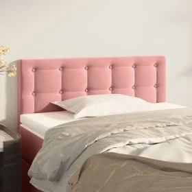 Cabecero de terciopelo rosa 80x5x78/88 cm de , Cabeceros y pies de cama - Ref: Foro24-346415, Precio: 37,85 €, Descuento: %