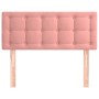 Rosa Samtkopfteil 80x5x78/88 cm von , Kopf- und Fußteile - Ref: Foro24-346415, Preis: 38,43 €, Rabatt: %
