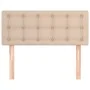 Cappuccino synthetic leather headboard 90x5x78/88 cm by , Headboards and footboards - Ref: Foro24-346429, Price: 40,67 €, Dis...