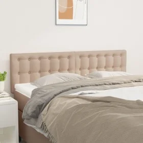 Headboards 2 units cappuccino synthetic leather 72x5x78/88 cm by , Headboards and footboards - Ref: Foro24-346469, Price: 66,...