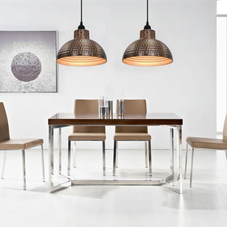 Semi-spherical ceiling lamps, 2 units, copper color. by vidaXL, Lamps - Ref: Foro24-242556, Price: 66,76 €, Discount: %