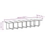 Set de comedor jardín 21 pzas con cojines ratán sintético gris