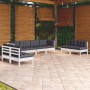 Gartenmöbel 8-teilig mit Kissen aus massivem Kiefernholz von , Gartensets - Ref: Foro24-3096233, Preis: 648,94 €, Rabatt: %