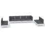 Garden furniture 8 pieces with solid pine wood cushions by , Garden sets - Ref: Foro24-3096233, Price: 640,82 €, Discount: %