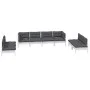 Garden furniture 8 pieces with solid pine wood cushions by , Garden sets - Ref: Foro24-3096233, Price: 640,82 €, Discount: %