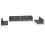 Muebles de jardín 8 pzas con cojines madera maciza de pino de , Conjuntos de jardín - Ref: Foro24-3096233, Precio: 648,94 €, ...