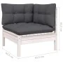 4-teiliges Gartenmöbel-Set mit Kissen aus massivem Kiefernholz von , Gartensets - Ref: Foro24-3096149, Preis: 341,15 €, Rabat...