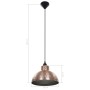 Semi-spherical ceiling lamps, 2 units, copper color. by vidaXL, Lamps - Ref: Foro24-242556, Price: 66,76 €, Discount: %
