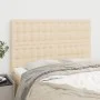 Headboards 4 units cream-colored fabric 72x5x78/88 cm by , Headboards and footboards - Ref: Foro24-3116769, Price: 106,50 €, ...