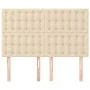 Headboards 4 units cream-colored fabric 72x5x78/88 cm by , Headboards and footboards - Ref: Foro24-3116769, Price: 106,50 €, ...