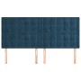 Kopfteile 4 Einheiten aus dunkelblauem Samt 80x5x78/88 cm von , Kopf- und Fußteile - Ref: Foro24-3116824, Preis: 127,64 €, Ra...