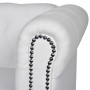 Chesterfield 2-seater sofa white synthetic leather by vidaXL, Sofas - Ref: Foro24-242371, Price: 373,38 €, Discount: %