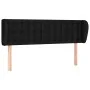 Black fabric headboard 147x23x78/88 cm by , Headboards and footboards - Ref: Foro24-3117578, Price: 76,64 €, Discount: %
