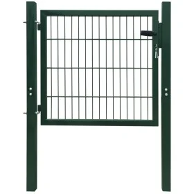 Cancela de valla 2D individual verde 106x130 cm de vidaXL, Puertas de jardín - Ref: Foro24-141747, Precio: 157,76 €, Descuent...