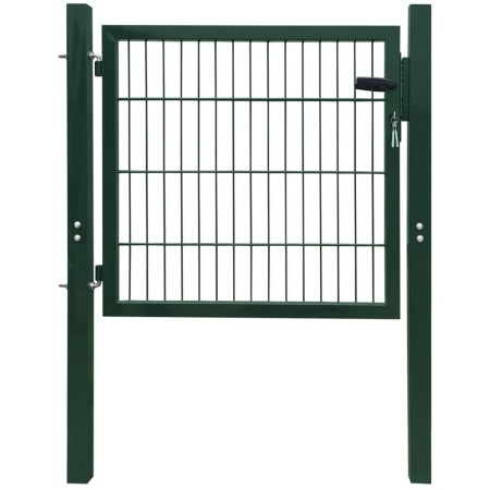 Grünes individuelles 2D-Zauntor 106x130 cm von vidaXL, Gartentore - Ref: Foro24-141747, Preis: 161,05 €, Rabatt: %