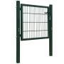Cancela de valla 2D individual verde 106x130 cm de vidaXL, Puertas de jardín - Ref: Foro24-141747, Precio: 160,97 €