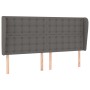 Headboard with ears gray synthetic leather 163x23x118/128cm by , Headboards and footboards - Ref: Foro24-3118056, Price: 131,...