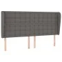 Headboard with ears gray synthetic leather 163x23x118/128cm by , Headboards and footboards - Ref: Foro24-3118056, Price: 126,...