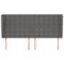 Headboard with ears gray synthetic leather 163x23x118/128cm by , Headboards and footboards - Ref: Foro24-3118056, Price: 131,...