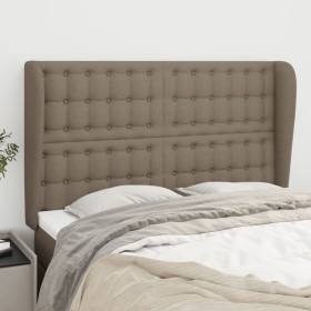 Cabecero con orejas de tela gris taupe 147x23x118/128 cm de , Cabeceros y pies de cama - Ref: Foro24-3118392, Precio: 124,13 ...