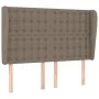 Headboard with ears in taupe gray fabric 147x23x118/128 cm by , Headboards and footboards - Ref: Foro24-3118392, Price: 121,3...