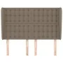 Headboard with ears in taupe gray fabric 147x23x118/128 cm by , Headboards and footboards - Ref: Foro24-3118392, Price: 121,3...