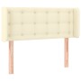 Kopfteil aus cremefarbenem Kunstleder, 83 x 16 x 78/88 cm von , Kopf- und Fußteile - Ref: Foro24-3118842, Preis: 51,46 €, Rab...
