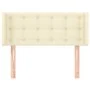 Kopfteil aus cremefarbenem Kunstleder, 83 x 16 x 78/88 cm von , Kopf- und Fußteile - Ref: Foro24-3118842, Preis: 50,63 €, Rab...