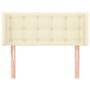 Kopfteil aus cremefarbenem Kunstleder, 83 x 16 x 78/88 cm von , Kopf- und Fußteile - Ref: Foro24-3118842, Preis: 51,46 €, Rab...
