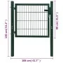 Grünes individuelles 2D-Zauntor 106x130 cm von vidaXL, Gartentore - Ref: Foro24-141747, Preis: 157,76 €, Rabatt: %