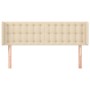 Kopfteil aus cremefarbenem Stoff, 147 x 16 x 78/88 cm von , Kopf- und Fußteile - Ref: Foro24-3119205, Preis: 73,01 €, Rabatt: %