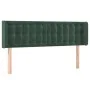 Dark green velvet headboard 147x16x78/88 cm by , Headboards and footboards - Ref: Foro24-3119253, Price: 80,61 €, Discount: %