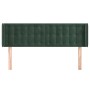 Kopfteil aus dunkelgrünem Samt, 147 x 16 x 78/88 cm von , Kopf- und Fußteile - Ref: Foro24-3119253, Preis: 80,49 €, Rabatt: %