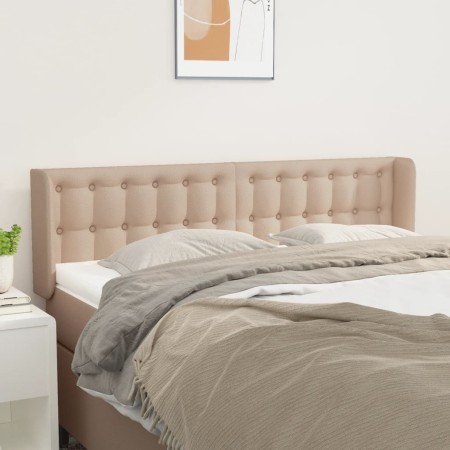 Kopfteil aus Cappuccino-Kunstleder, 147 x 16 x 78/88 cm von , Kopf- und Fußteile - Ref: Foro24-3118863, Preis: 76,01 €, Rabat...