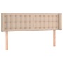 Kopfteil aus Cappuccino-Kunstleder, 147 x 16 x 78/88 cm von , Kopf- und Fußteile - Ref: Foro24-3118863, Preis: 76,01 €, Rabat...